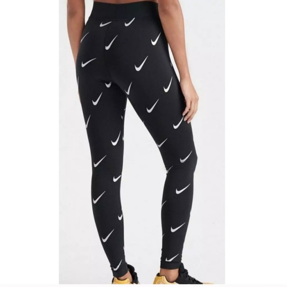 nike all over print swoosh leggings 